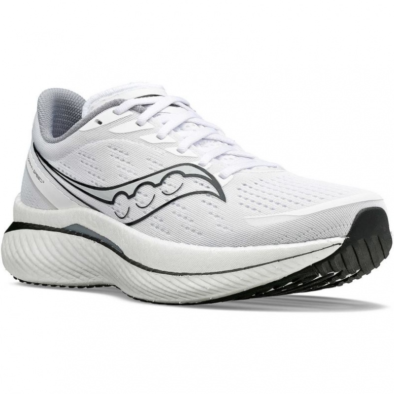 White Saucony Endorphin Speed 3 Men's Running Shoes | ISRAEL PCSIZD