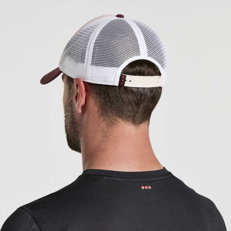 White Saucony Foamie Men's Trucker Hats | ISRAEL MNUJBD