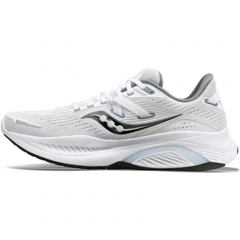 White Saucony Guide 16 Men's Running Shoes | ISRAEL LGPSDT