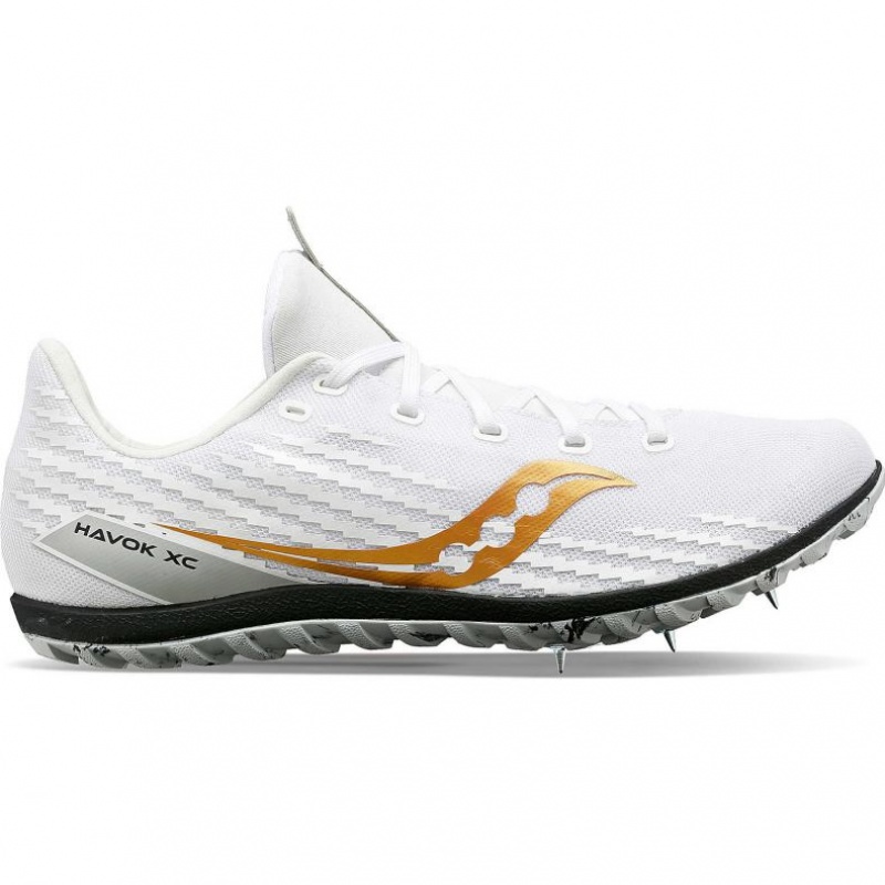 White Saucony Havok XC 3 Men\'s Spikes | ISRAEL EAVUYH