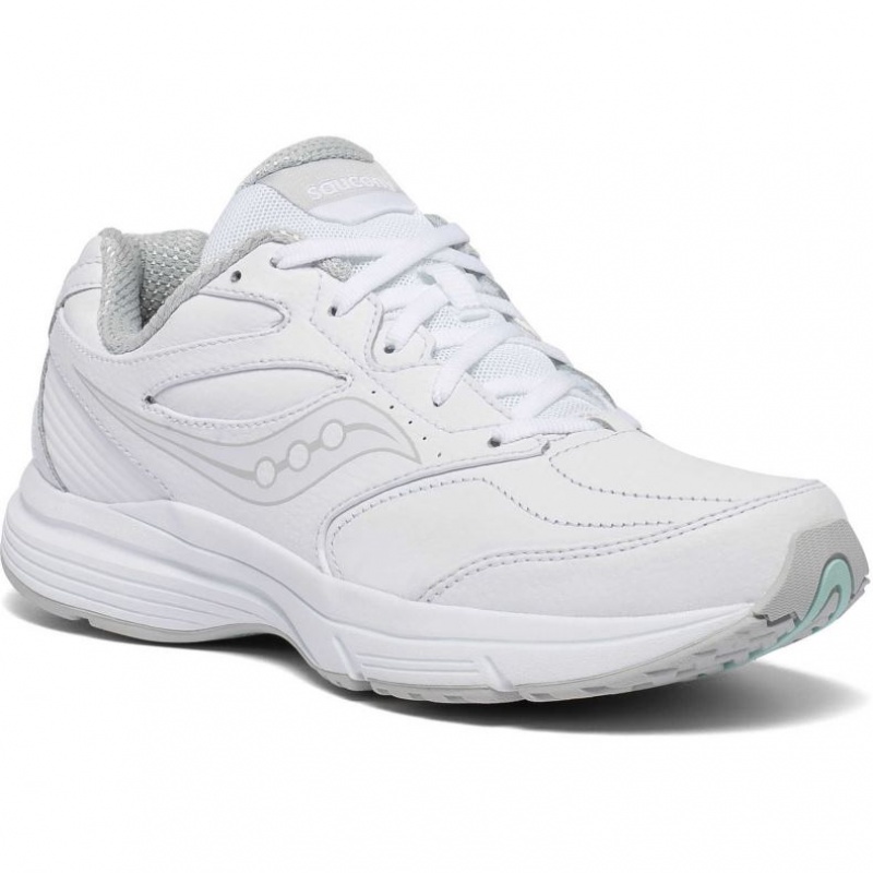 White Saucony Integrity Walker 3 Extra Women's Wide Running Shoes | ISRAEL AYXGLW