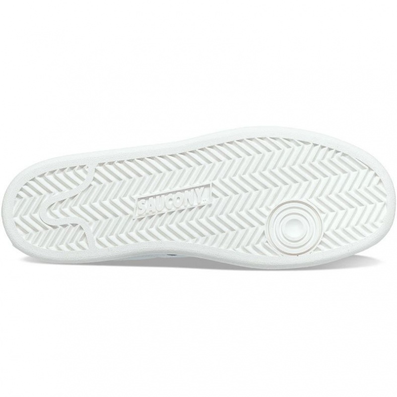 White Saucony Jazz Court PU Women's Sneakers | ISRAEL BVJZNU