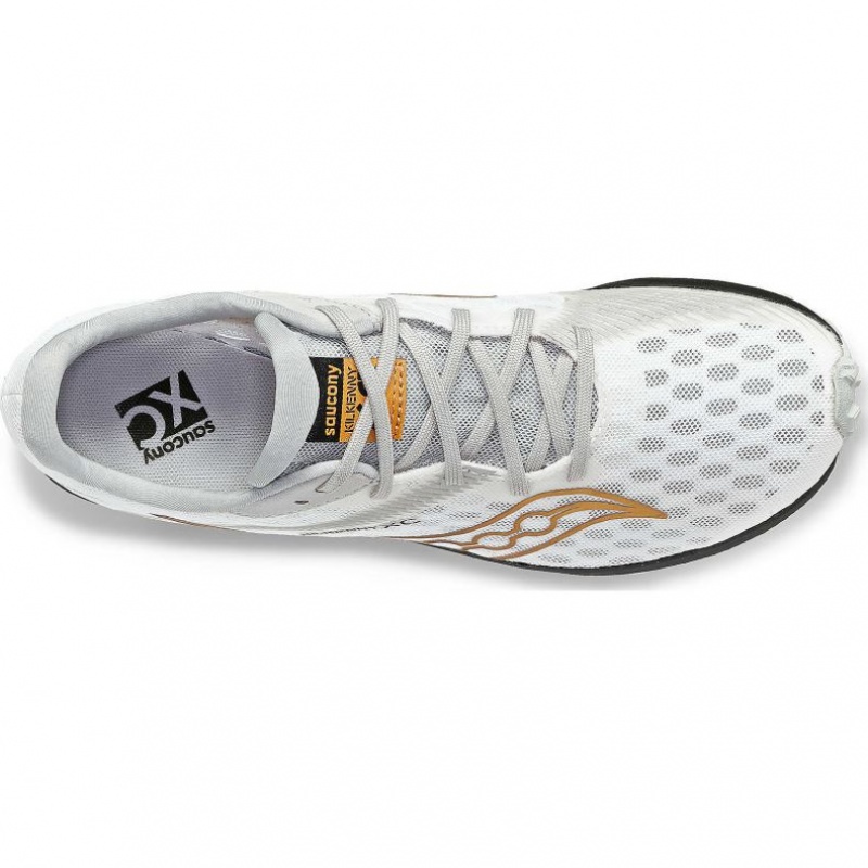 White Saucony Kilkenny XC9 Men's Spikes | ISRAEL DWGCUT