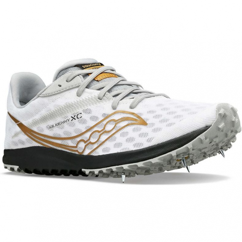 White Saucony Kilkenny XC9 Men's Spikes | ISRAEL DWGCUT