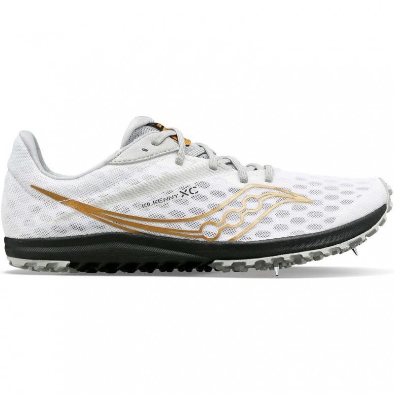 White Saucony Kilkenny XC9 Men\'s Spikes | ISRAEL DWGCUT