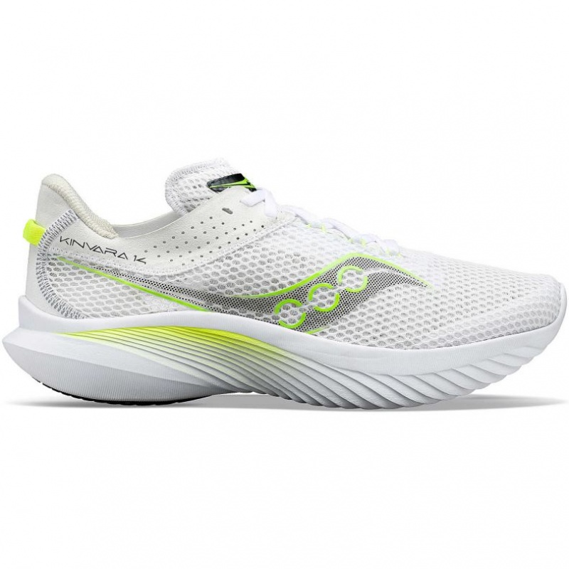 White Saucony Kinvara 14 Men\'s Running Shoes | ISRAEL UGOYEH