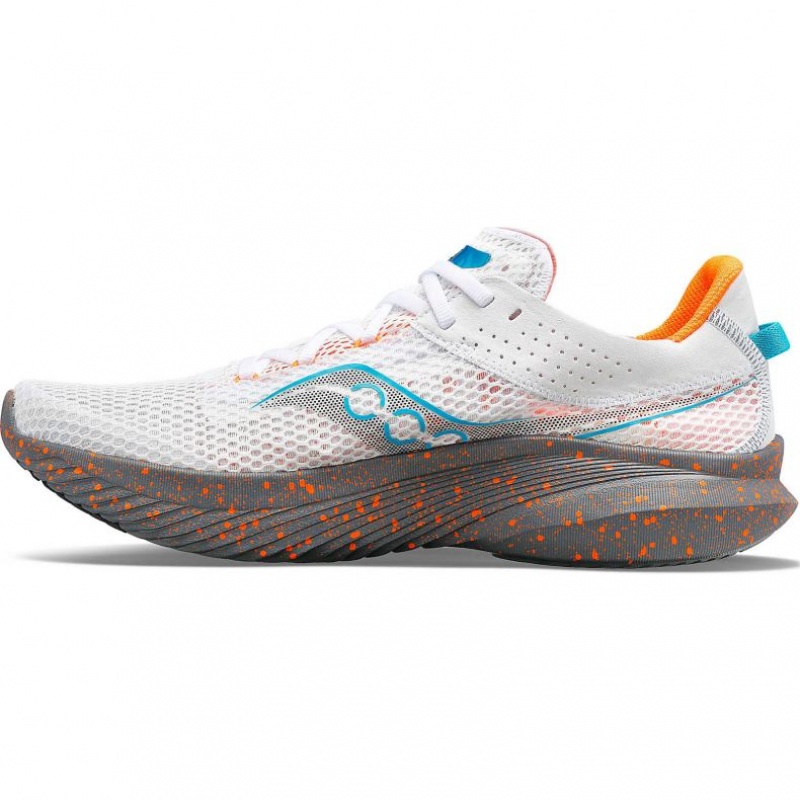 White Saucony Kinvara 14 Men's Running Shoes | ISRAEL EIBZYP