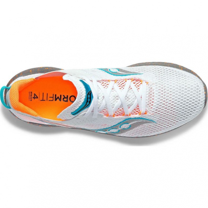 White Saucony Kinvara 14 Men's Running Shoes | ISRAEL EIBZYP