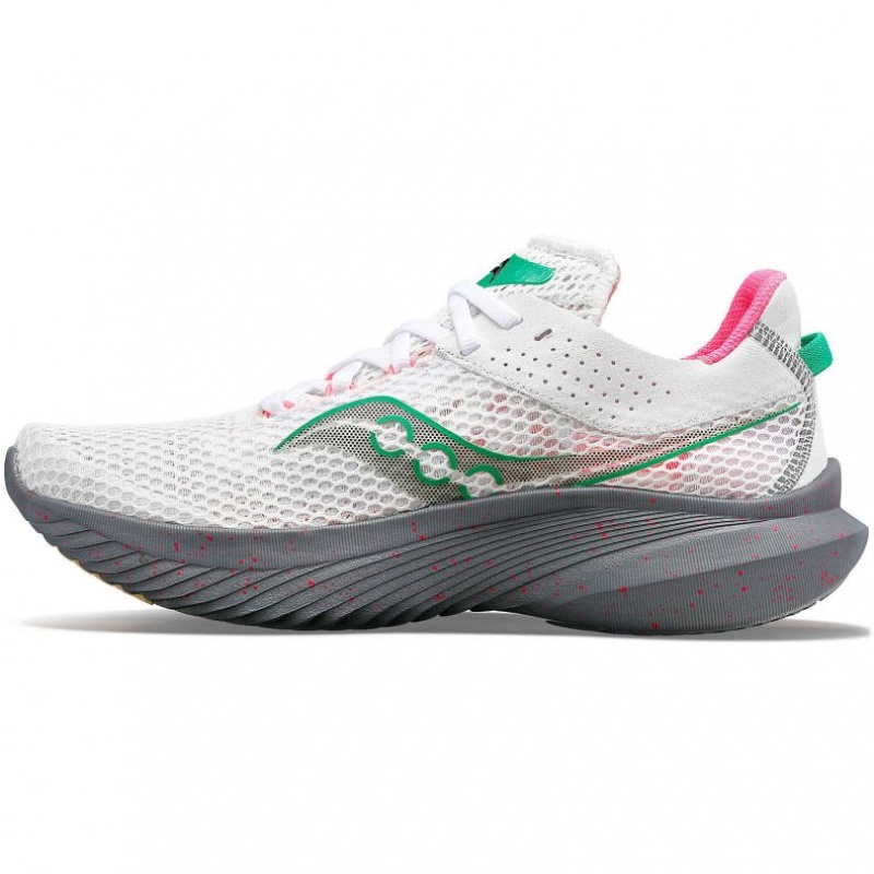 White Saucony Kinvara 14 Women's Running Shoes | ISRAEL MQDKFB