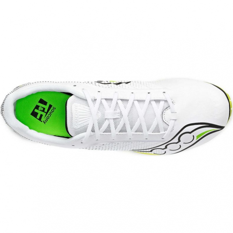 White Saucony Spitfire 5 Men's Spikes | ISRAEL EGRNUY