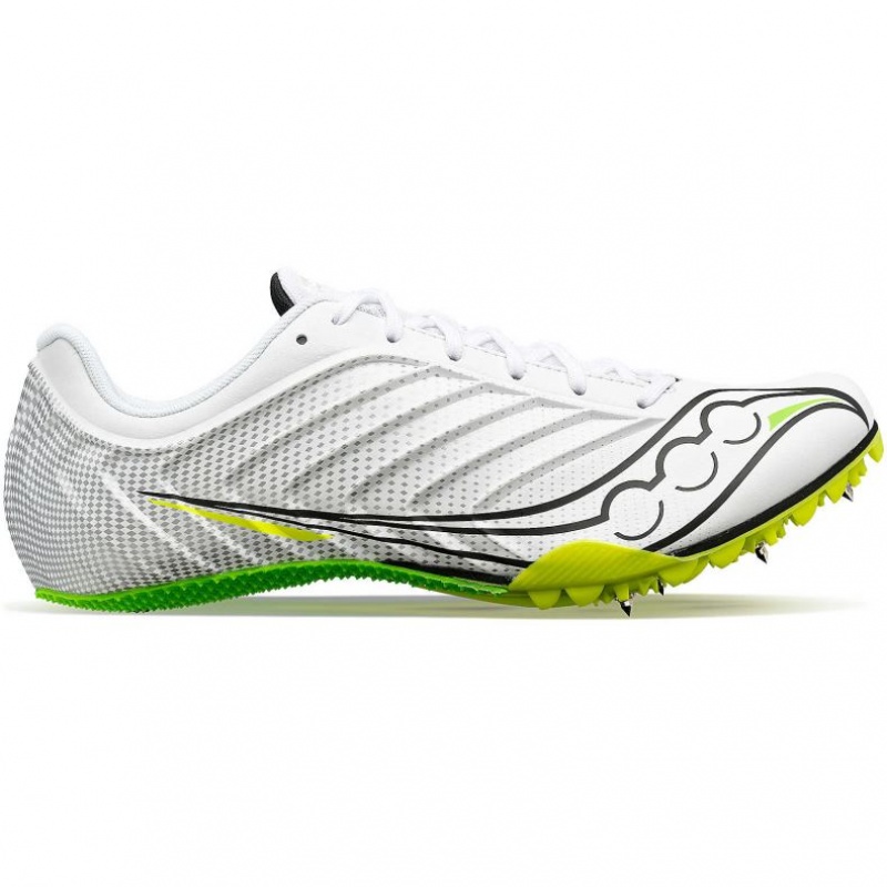 White Saucony Spitfire 5 Men\'s Spikes | ISRAEL EGRNUY