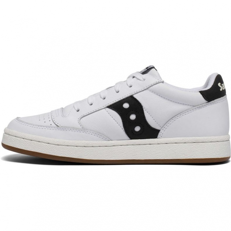 White / Black Saucony Jazz Court Men's Sneakers | ISRAEL EZSLUQ