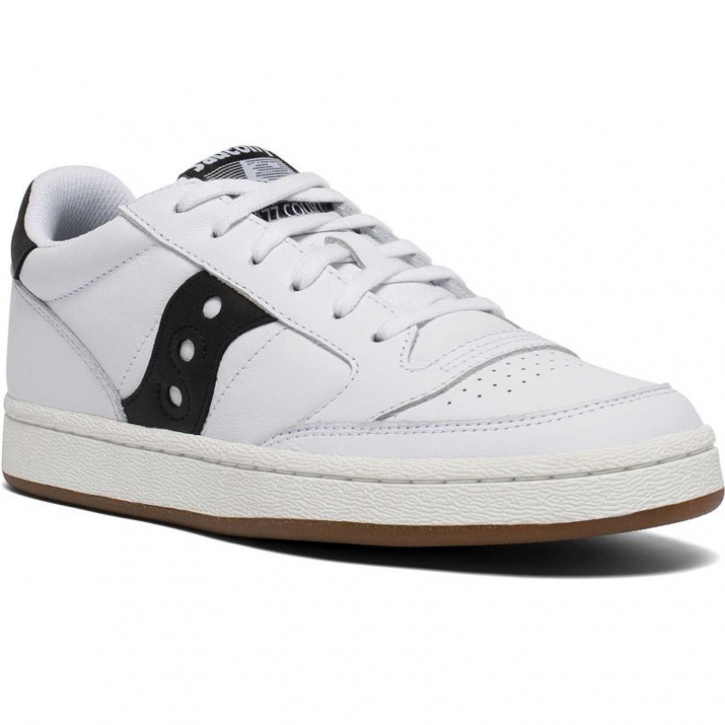 White / Black Saucony Jazz Court Men's Sneakers | ISRAEL EZSLUQ