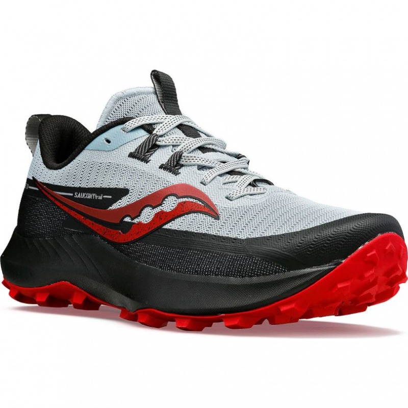 White / Black Saucony Peregrine 13 Men's Trail Running Shoes | ISRAEL EHWKMP