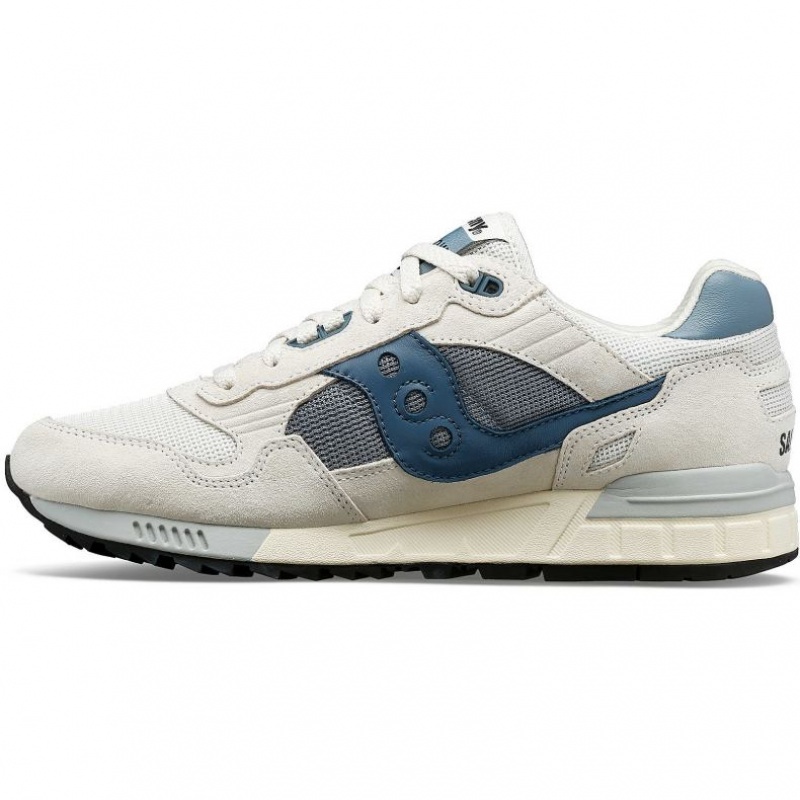 White / Blue Saucony Shadow 5000 Men's Sneakers | ISRAEL DXUEZV