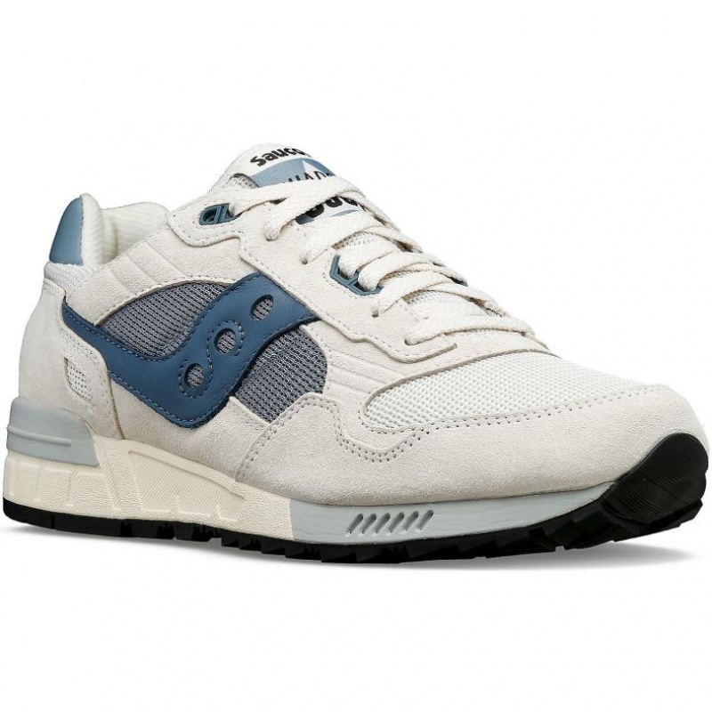 White / Blue Saucony Shadow 5000 Men's Sneakers | ISRAEL DXUEZV