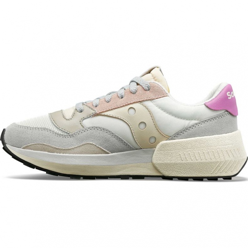 White / Grey / Rose Saucony Jazz NXT Women's Sneakers | ISRAEL UHRKWC