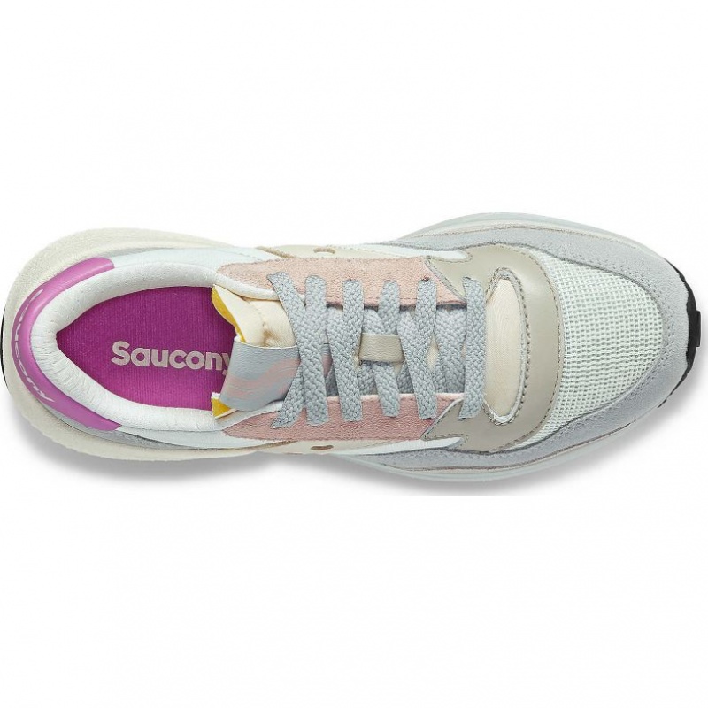 White / Grey / Rose Saucony Jazz NXT Women's Sneakers | ISRAEL UHRKWC