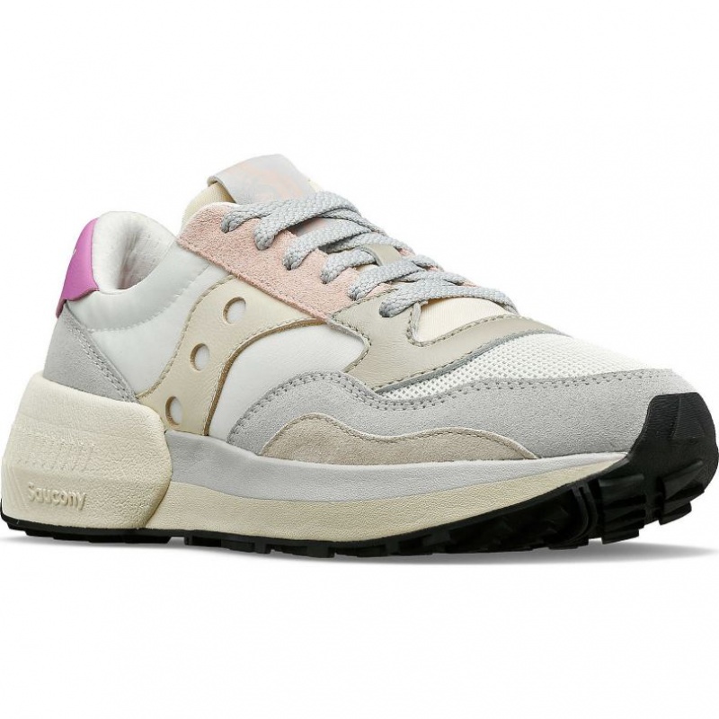 White / Grey / Rose Saucony Jazz NXT Women's Sneakers | ISRAEL UHRKWC