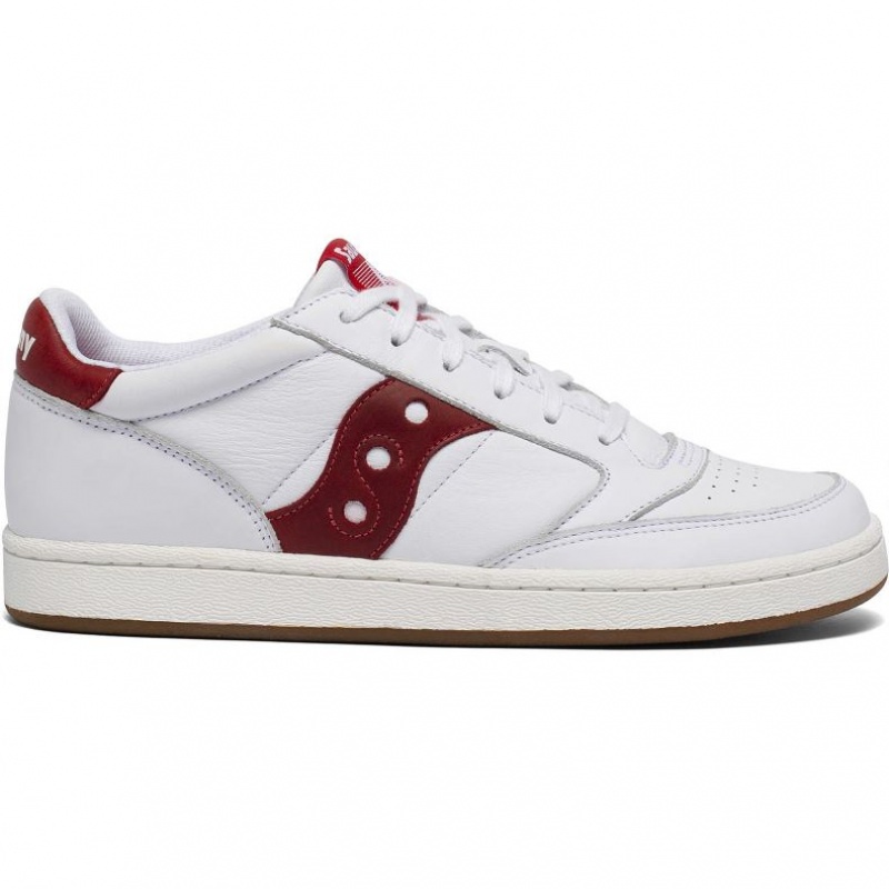 White / Red Saucony Jazz Court Men\'s Sneakers | ISRAEL LRKDPT