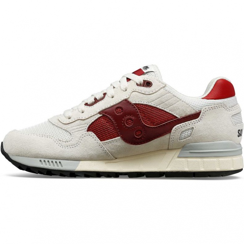 White / Red Saucony Shadow 5000 Men's Sneakers | ISRAEL BITFQL