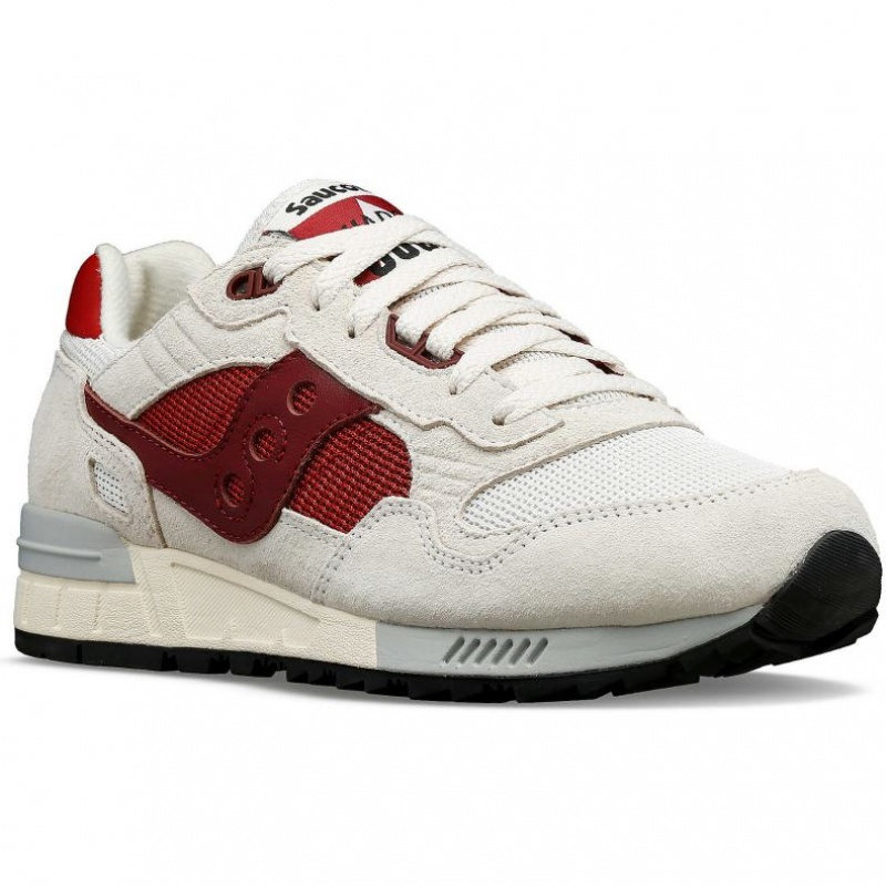 White / Red Saucony Shadow 5000 Men's Sneakers | ISRAEL BITFQL