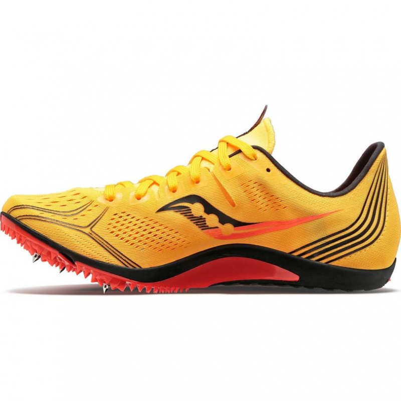 Yellow Saucony Endorphin 3 Men's Spikes | ISRAEL YOKEUQ