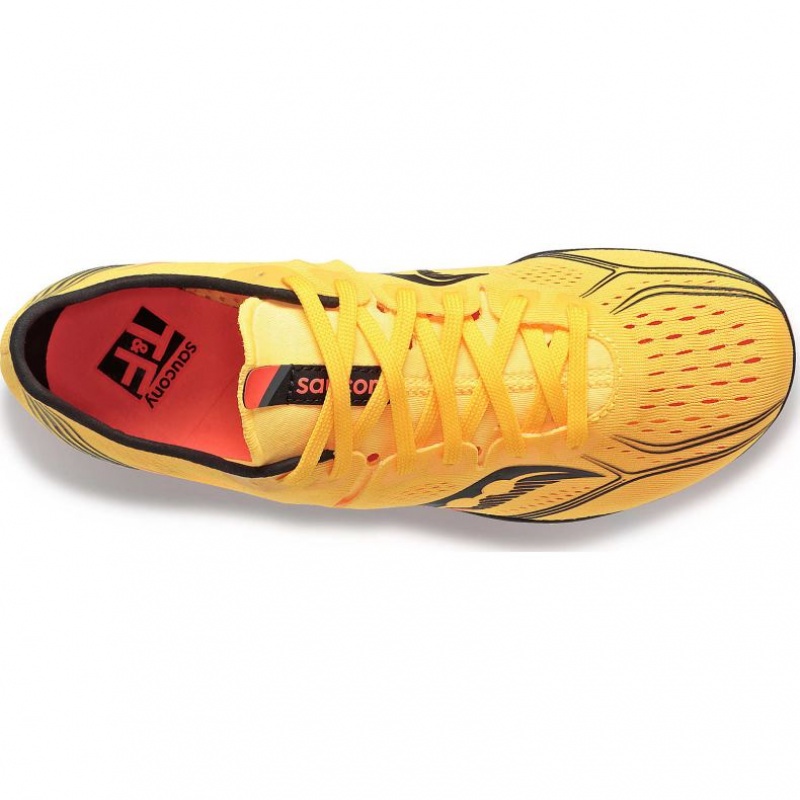 Yellow Saucony Endorphin 3 Men's Spikes | ISRAEL YOKEUQ