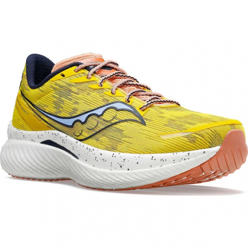 Yellow Saucony Endorphin Speed 3 Men's Running Shoes | ISRAEL HZTNKE