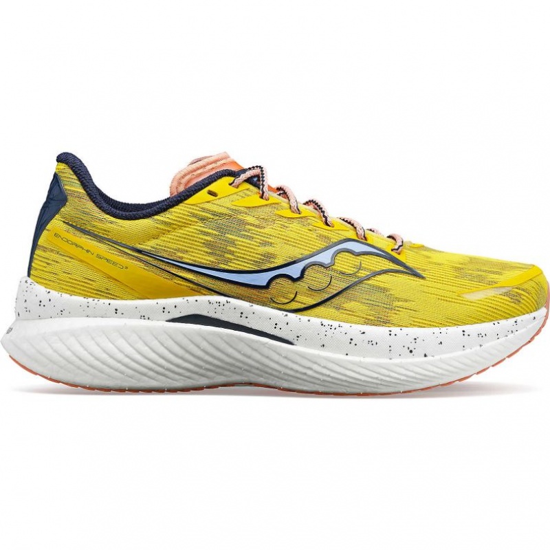 Yellow Saucony Endorphin Speed 3 Men\'s Running Shoes | ISRAEL HZTNKE