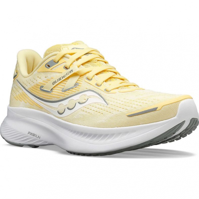 Yellow Saucony Guide 16 Women's Running Shoes | ISRAEL VDCTQG