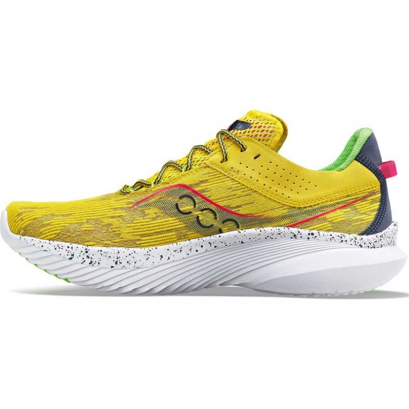 Yellow Saucony Kinvara 14 Men's Running Shoes | ISRAEL OMXLDV