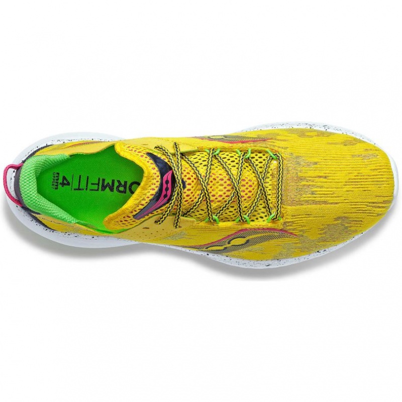 Yellow Saucony Kinvara 14 Men's Running Shoes | ISRAEL OMXLDV