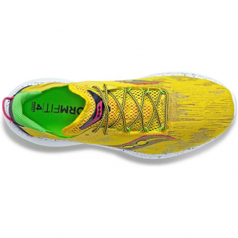 Yellow Saucony Kinvara 14 Women's Running Shoes | ISRAEL VJHGEB