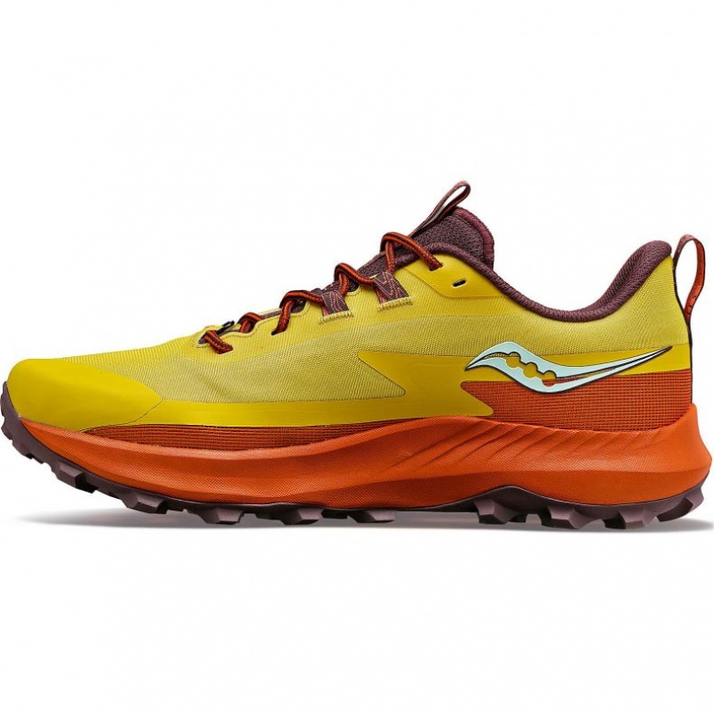 Yellow Saucony Peregrine 13 Women's Trail Running Shoes | ISRAEL QXJBPS