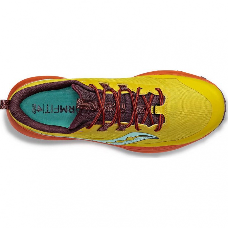 Yellow Saucony Peregrine 13 Women's Trail Running Shoes | ISRAEL QXJBPS