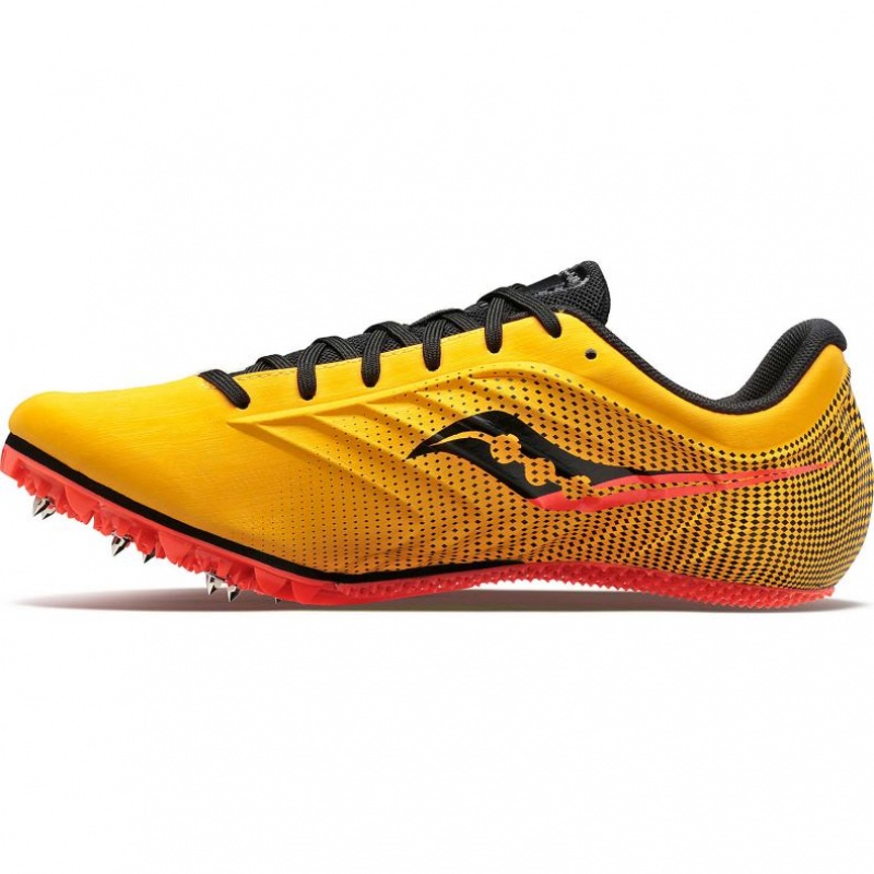 Yellow Saucony Spitfire 5 Men's Spikes | ISRAEL BXLNIK